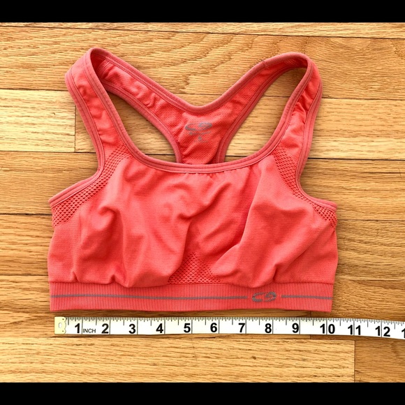 Champion sports bra in coral orange color, size S - Picture 3 of 5